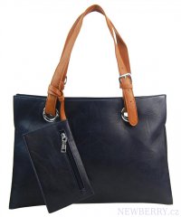 Moderní dámská kabelka přes rameno tmavě modrá
