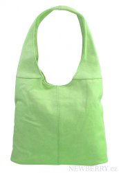 Dmska shopper kabelka cez rameno svetlo zelen
