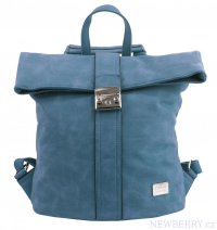 Dmsk batoh / kabelka z brouen ke denim modr