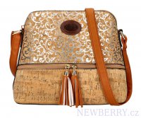 Crossbody dmsk kabelka v korkovm designu T8297 typ 16