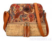 Crossbody dmsk kabelka v korkovm designu T8297 typ 2