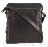 Koen kvalitn pnsk crossbody taka NICO 24x27x8 cm tmav hnd