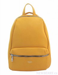 TESSRA MILANO Elegantní žlutý dámský batoh / kabelka 4944-TS