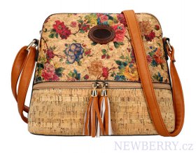 Crossbody dmsk kabelka v korkovm designu T8297 typ 1