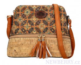 Crossbody dmsk kabelka v korkovm designu T8297 typ 9