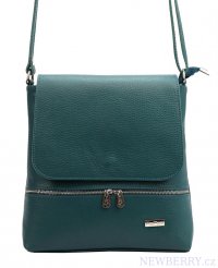 Koen dmsk crossbody kabelka petrolejov modro-zelen