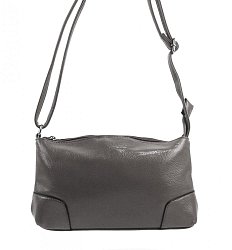 Podélná menší dámská crossbody kabelka H0515 šedá
