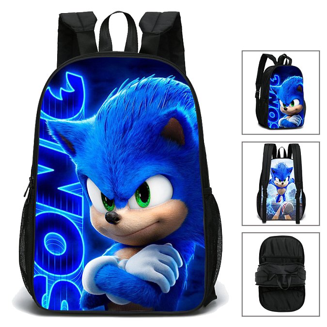 1 Oboustranný studentský batoh s potisky Sonic vzor 1