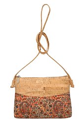 Korková lehká crossbody dámská kabelka MSR17 červená