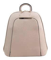 Elegantní menší dámský batůžek / kabelka světlá starorůžová