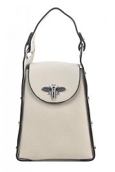 Minimalistická dámská kabelka crossbody / do ruky krémová
