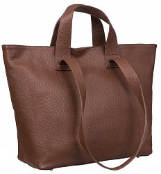Kožená dámská shopper kabelka Artemisia hnědá
