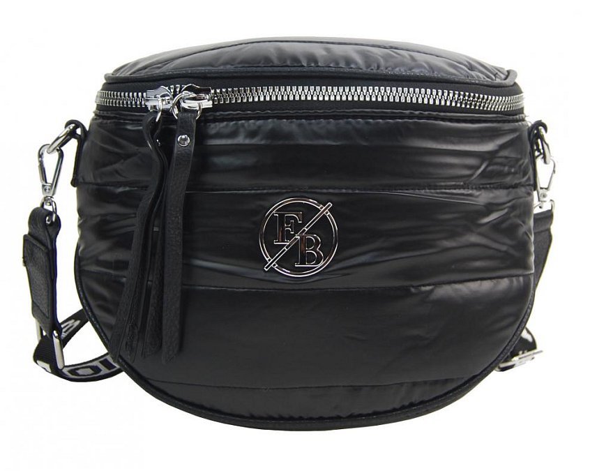 Moderní dámská crossbody kabelka / ledvinka černá