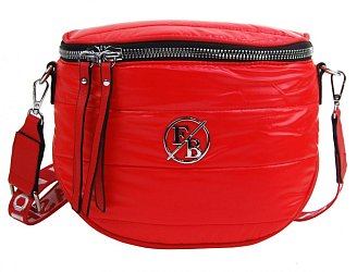 Moderní dámská crossbody kabelka / ledvinka červená