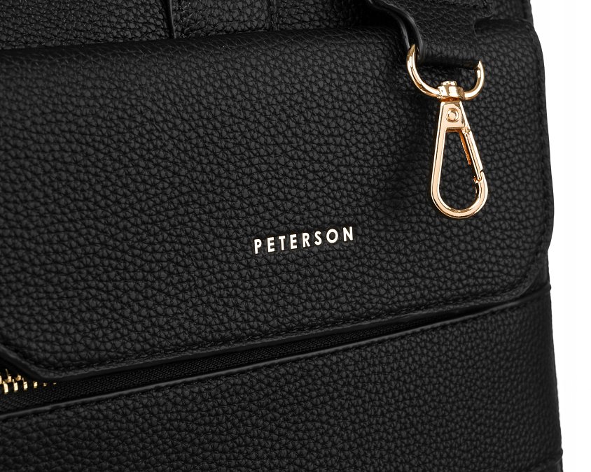 94 Peterson černá elegantní dámská taška na notebook a dokumenty