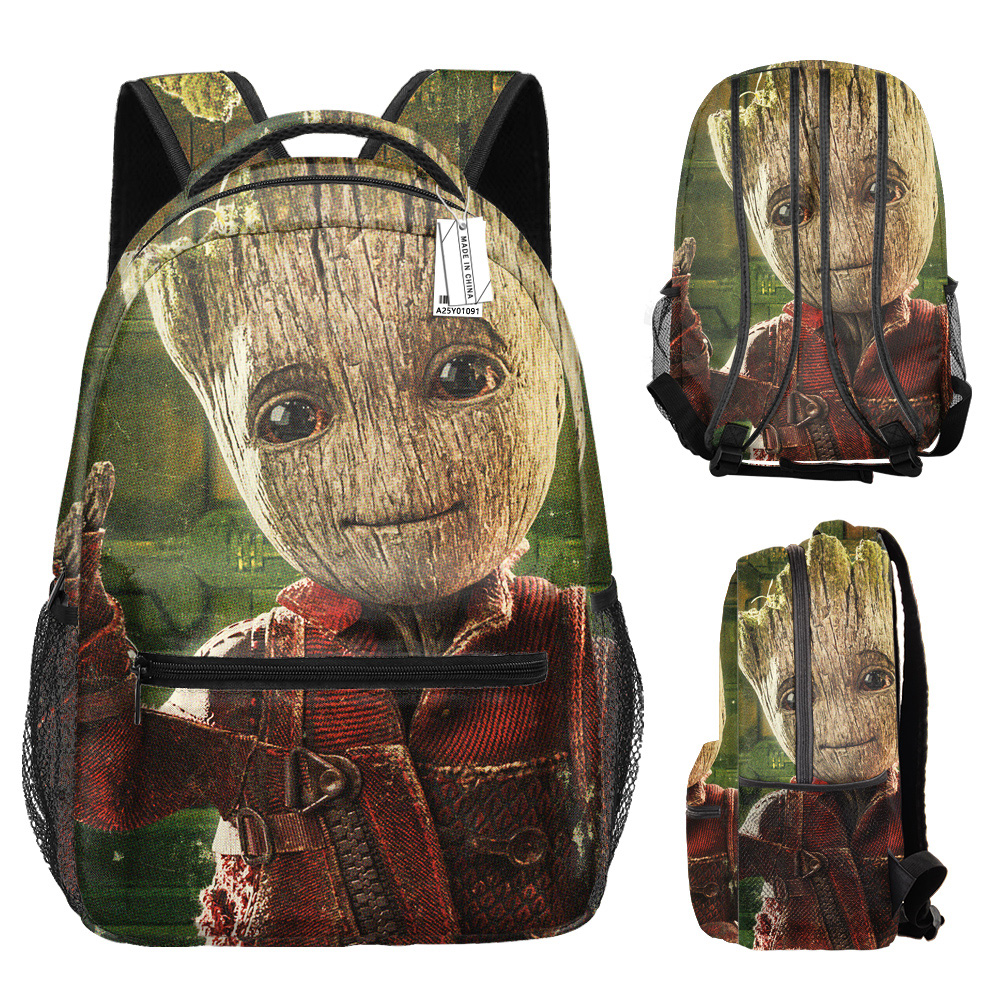 Dětský / studentský batoh s potiskem celého obvodu motiv Groot
