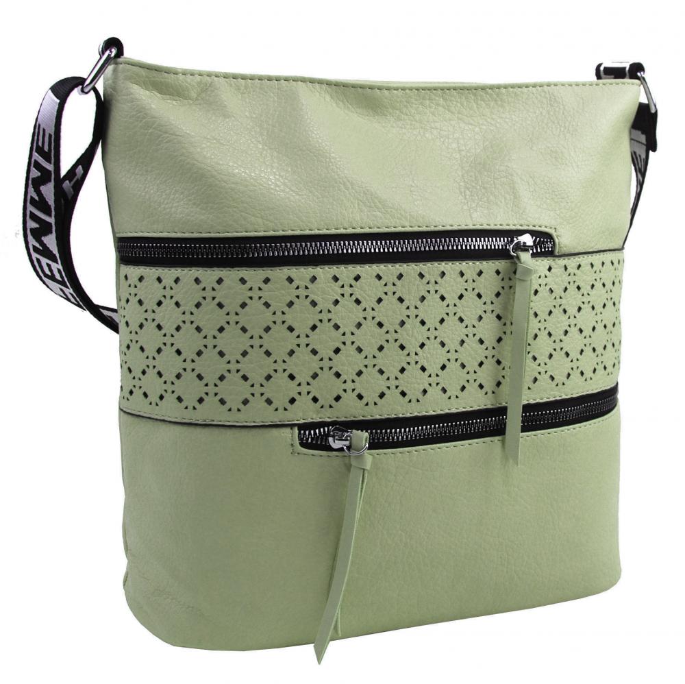 Dámská crossbody kabelka XH5064 pistáciově zelená