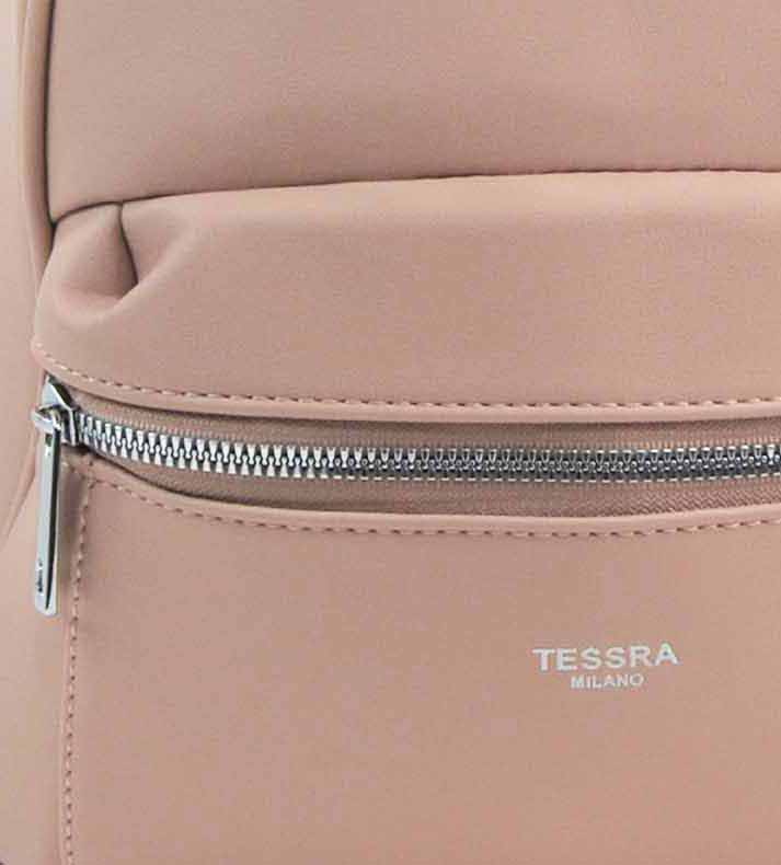 TESSRA MILANO Elegantný krémový dámsky ruksak / kabelka 4944-TS