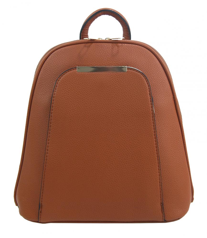 Elegantný menší dámsky batôžtek / kabelka hnedá