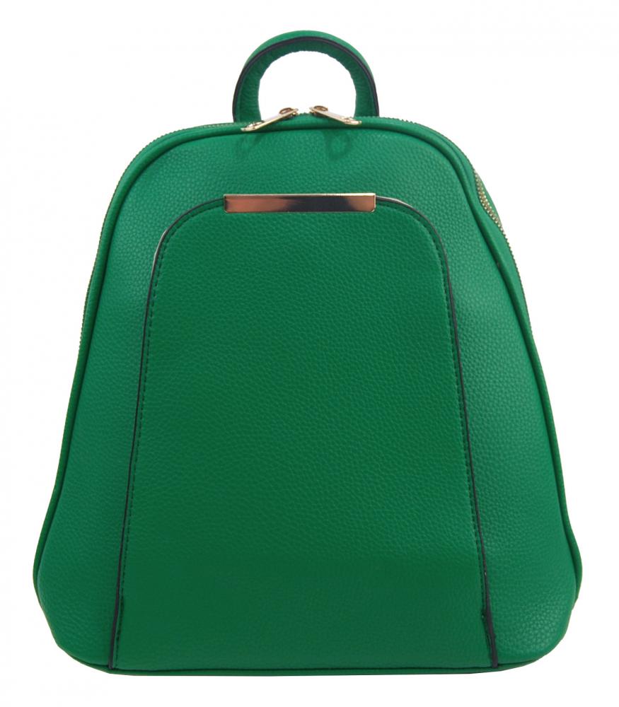 Elegantní menší dámský batůžek / kabelka zelená