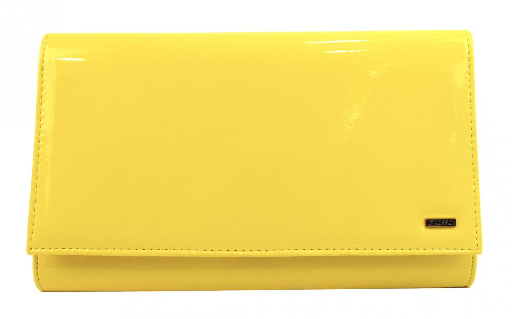 Luxusní žluté lakované dámské psaníčko SP100 GROSSO