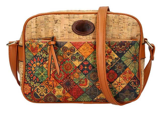 Crossbody dámská kabelka v korkovém designu A2132 typ 5