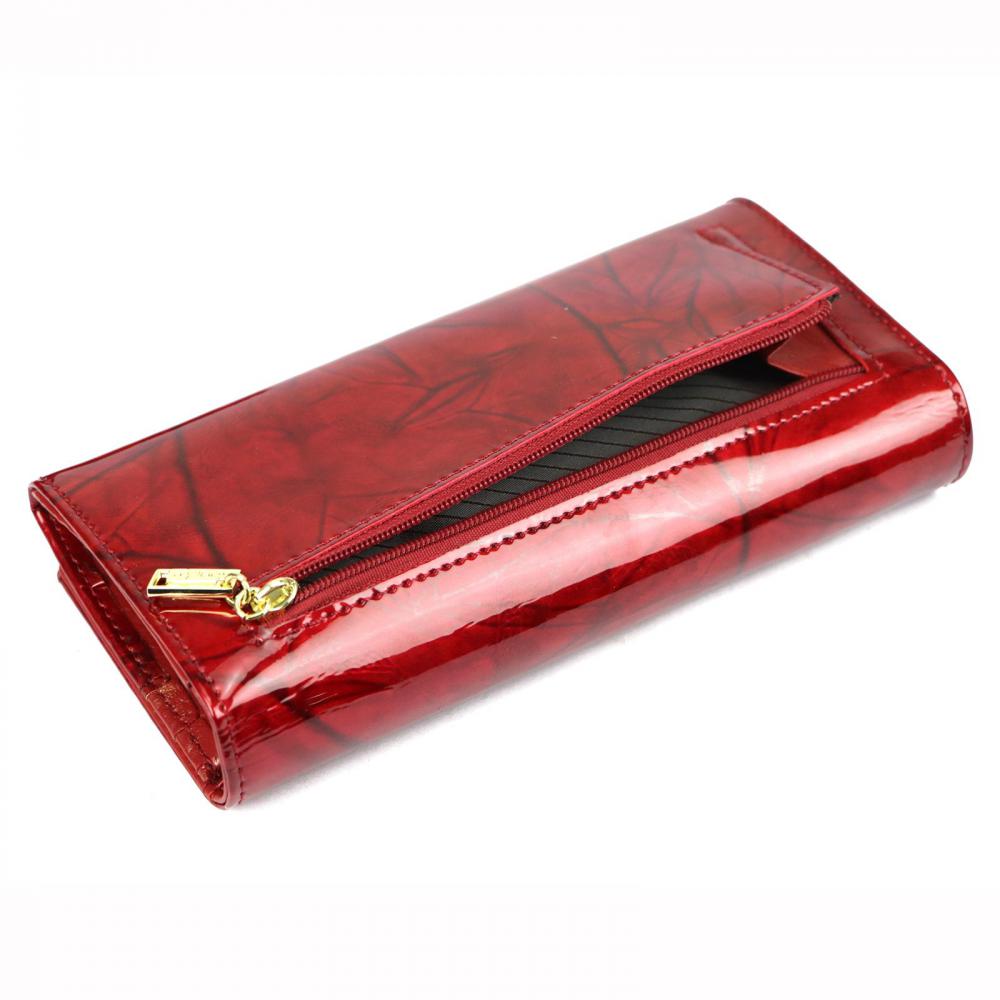 Rovicky červená dámska kožená peňaženka RFID v darčekovej krabičke