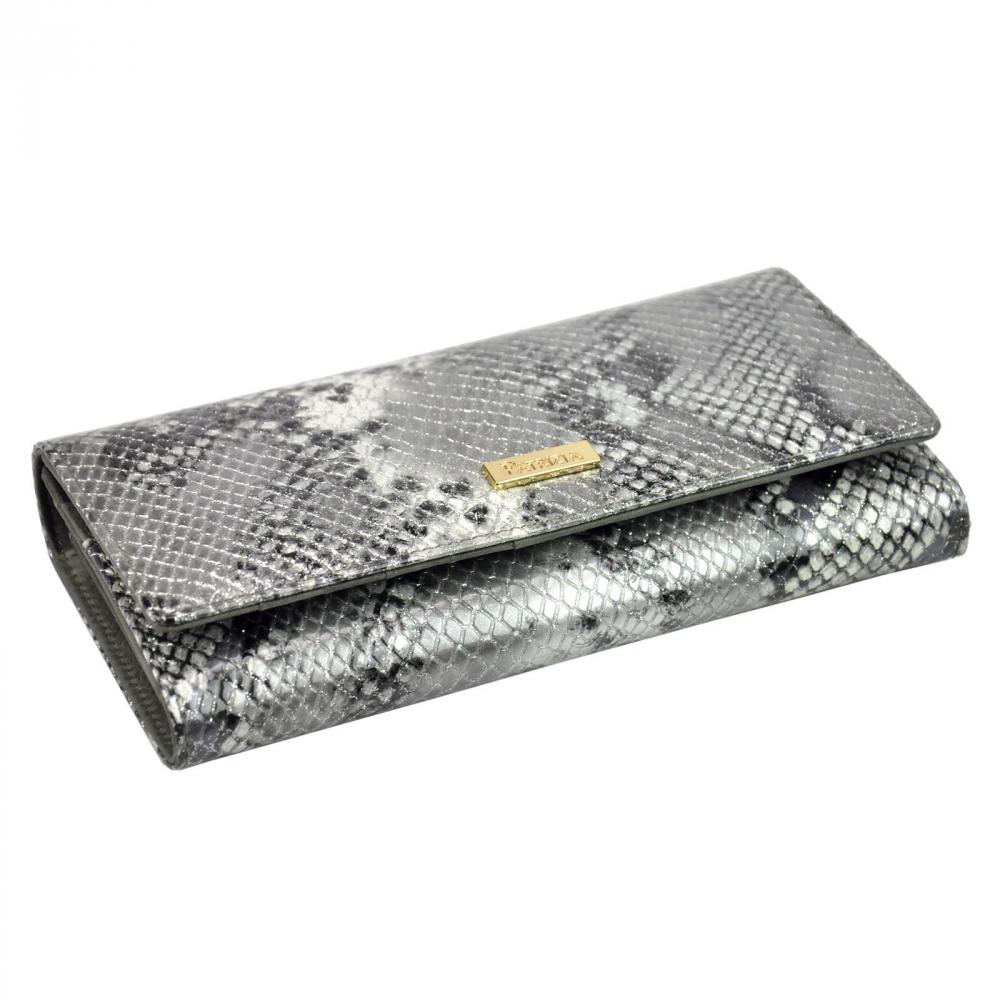 PATRIZIA PIU luxusná sivá dámska kožená peňaženka RFID v darčekovej krabičke