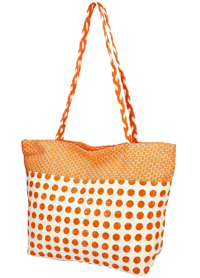 Velká oranžová plážová taška přes rameno BZ5071-1